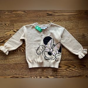 NWT Gap Minnie Mouse Sweater - size 3T